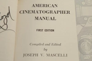 American Cinematographer Manual 1960 1st Edition 1st Printing - Picture 1 of 12