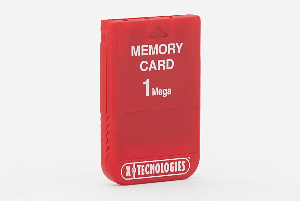 Memory Card Xtecnologies 1 MB per Sony Playstation (Case Rosso) - Immagine 1 di 1