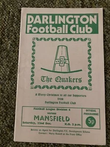 Darlington v Mansfield Town Programme 1973/74 - Picture 1 of 2