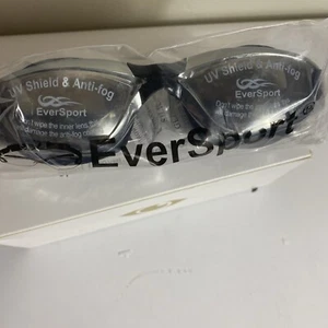 EverSport Schwimmbrille Anti-Fog UV Shield bruchsicher M - Schwarz - Bild 1 von 3