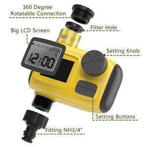 Sprinkler Timer Water Timer Programmable Hose Brass Faucet Timer Control Drip - Picture 1 of 9