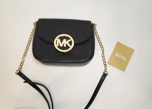 Michael Kors Fulton Small Black Crossbody - Picture 1 of 11
