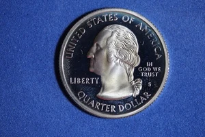 2000 S MASSACHUSETTS SILVER PROOF STATEHOOD WASHINGTON QUARTER #K57335 - Picture 1 of 2