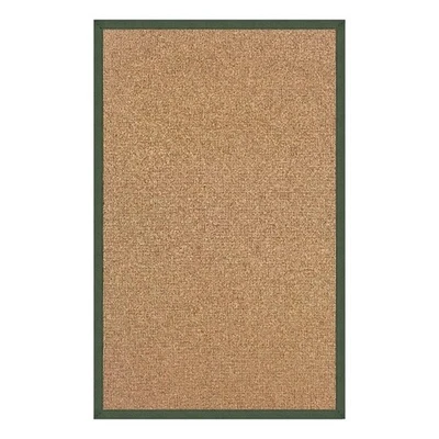 Linon Athena Machine Tufted Wool 1'10"x2'10" Rug in Cork and Green - Image 1 of 4