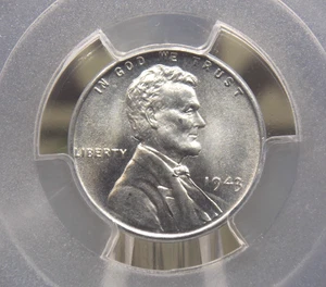 1943 "P" Lincoln *STEEL* Wheat Cent 1c PCGS MS67 #861 Gem BU Unc ECC&C, Inc. - Picture 1 of 5