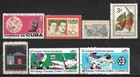 1962-1967 1CUBA Set of 7 Used Stamps (Michel # 817,840,858,861,868,1308,1312)