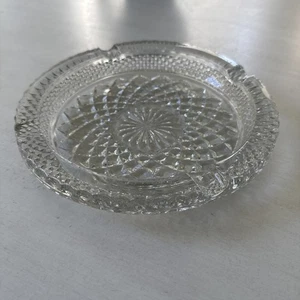 Vintage Wexford Anchor Hocking Pressed Glass 8 3/8" Glass Ashtray EUC - Picture 1 of 5
