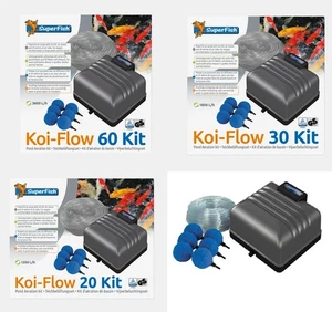 Superfish Pond Air Pump Kit Koi Flow With Airline & Airstones Powerful Durable - Picture 1 of 4