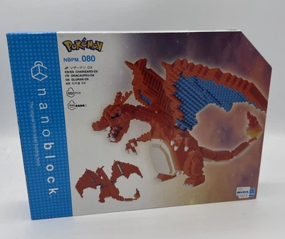 Kawada NBPM_080 Nanoblock Pokemon Charizard Stacking Blocks Kit NEW 3D Model - Image 1 of 4