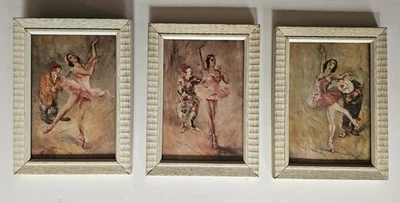 De colección Pal Fried Bailarina Payaso Arte Impresión Precioso Enmarcado Lambert 6.5" x 4.5" Foto 1 de 4