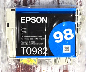 Genuine Epson 98 Cyan Ink Cartridge Artisan 730 NEW FREE SHIPPING - Picture 1 of 1