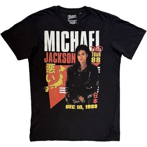Michael Jackson - Bad Tour '88 Tokyo - Black  t-shirt - Afbeelding 1 van 2