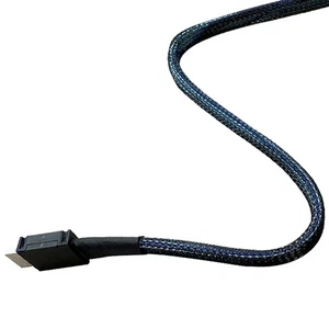 PCIE4.0x4 SFF8611 to SFF-8611 extension cable ouclink4i silver plated cable - Picture 1 of 5