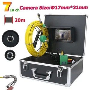 20M 7inch 17mm Industrial Pipe Sewer Inspection Video Camera  IP68 Waterproof - Picture 1 of 16