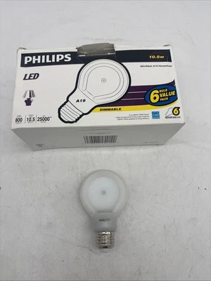 1 PHILIPS Slimstyle LED 60w Dimmable 2700k 800 Lumens BC10.5a Soft White 1 Bulb - Image 1 of 4