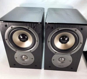 POLK AUDIO TSi100 BÜCHERREGAL WAND HEIMKINO SURROUND LAUTSPRECHER SCHWARZ 2er SET - Bild 1 von 13