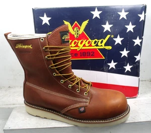 NUEVO EN CAJA Botas de Trabajo Thorogood Para Hombres Heritage HECHAS EN EE. UU. WTP Puntera Comp 804-4210 Talla 12 2E - Imagen 1 de 13