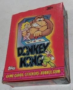 1982 Topps DONKEY KONG Vintage Trading Cards Wax Box 36 NEU ungeöffnete Karten Packs - Bild 1 von 5