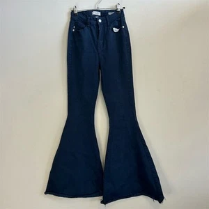 Judy Blue Damen Super Flare Jeans Gr. 26 Dark Wash Denim - Bild 1 von 7