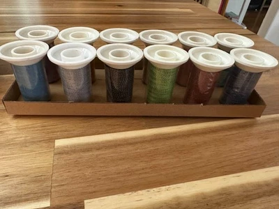 Bulingbuling Reflective Embroidery Thread 12 Colors 200m  Each New Hand Made - Image 1 of 4