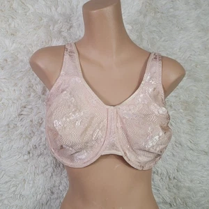 WACOAL 855244 Clear and Classic Full Figure Bra Women's Size 44DDD Beige Wired P - Picture 1 of 6