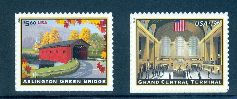 US 4738-4739 Arlington Bridge, Grand Central Terminal, Mint NH - Image 1 of 1