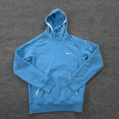 DE COLECCIÓN Nike Sudadera con Capucha Mujer Pequeña Azul Swoosh Logo Informal Deportes Correr Y2K Foto 1 de 4
