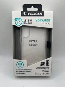 Pelican Voyager Series Case with Holster For Samsung Galaxy S23 Only - Clear - Imagen 1 de 5