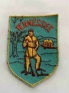 Vintage Tennessee Aufnäher mit Daniel Boone 2 x 2,5 Zoll - Bild 1 von 1