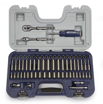 WILLIAMS INDUSTRIAL 67pc 1/4"Drive SAE & Metric Supertorque®6Point Sockets & Drive Tools Set 50602A