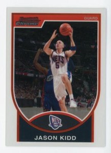 2007-08 Topps Bowman Chrome Refractors 55 Jason Kidd New Jersey Nets 205/299