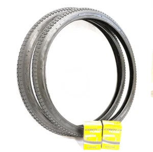 2x Fahrradreifen 26 x 1.75 Zoll 47-559 Schwarz + 2x Schlauch Oldtimer 26 Zoll - Bild 1 von 1