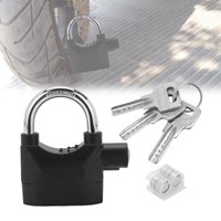 Alarm Heavy Duty Padlock Wholesale Loud Siren Bicycle Motion Security 110 Lock