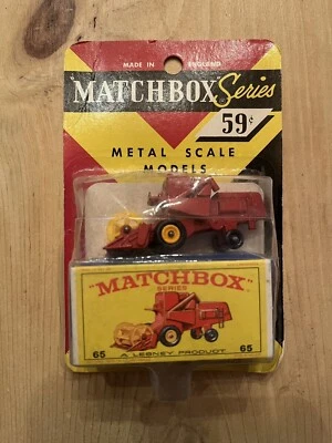 Matchbox Series #65 Claas Combine Harvester On Card. - Image 1 of 4