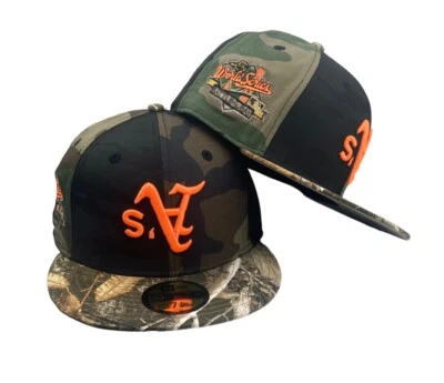 Oakland Athletics Upside Down Logo Realtree Camo 59Fifty fitted New Era Hat Cap - Image 1 of 4