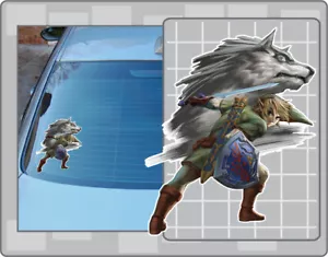 LINK and Wolf Vinyl Decal #11 Car Sticker The Legend of Zelda Twilight Princess - Picture 1 of 1