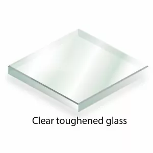 Bespoke Toughened Glass - Cut to Size - 4mm Clear Glass, Safe Cut, Unpolished - Picture 1 of 2