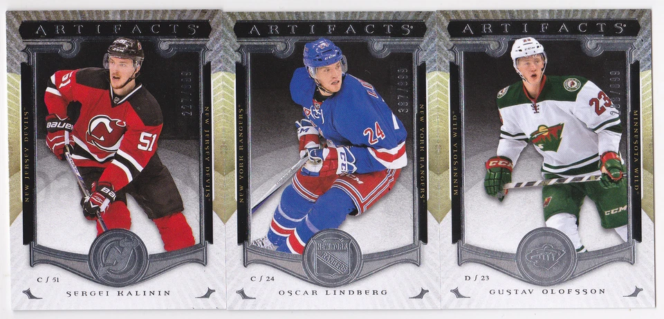 15-16 Artifacts Gustav Olofsson /899 Rookie Redeemed RC Wild 2015 - Image 1 of 1