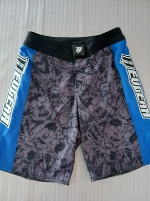 Pantalones cortos de MMA Revgear para hombre artes marciales negros/azules. Talla S Foto 1 de 4