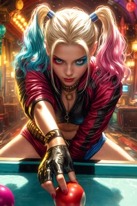 HARLEY QUINN 09 Fine Art Print 13x19 Limited Edition 1/30 DC Joker Batman Ivy - Picture 1 of 1