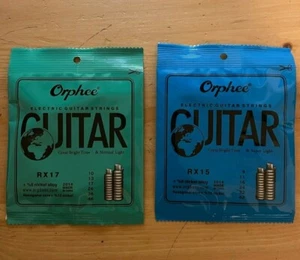 2 Sets Orphee Electric Guitar Strings Steel Universal 9-42 10-46 11-50 Free Pick - Picture 1 of 8
