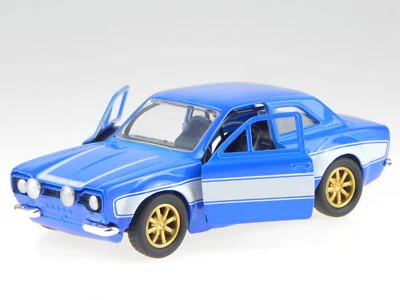 Ford Escort MK1 RS 2000 blu Fast + Furious modello di auto 97188 Jada 1:32 - Immagine 1 di 4