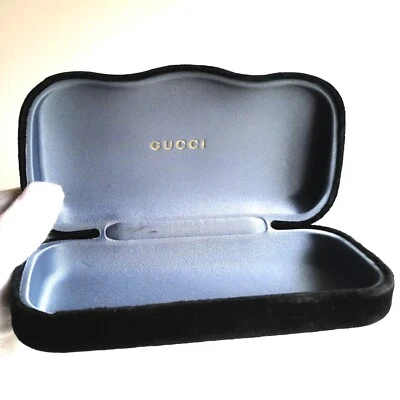 fodero occhiali da sole vista GUCCI box sunglasses custodia case nero black big - Imagen 1 de 3