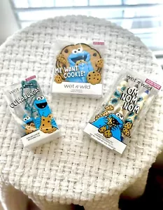Wet n Wild Sesame Street Cookie Monster Paquete de 3 Set - EDICIÓN LIMITADA - Imagen 1 de 4