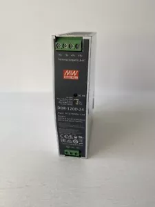 MEAN WELL DDR-120D-24 ISOLATED DC/DC CONVERTER - DIN RAIL MOUNT - Picture 1 of 8