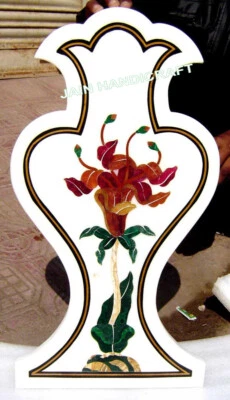 18''x12'' Marble Table Top Inlay wall decor coffee side lapis malachite room r - Image 1 of 3