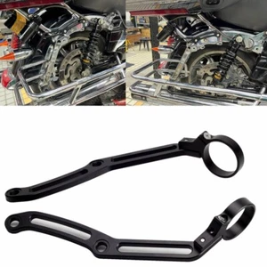 Rear Shock Remote Reservoir Mount Brackets For Harley Electra Street Glide 14-Up - Picture 1 of 9