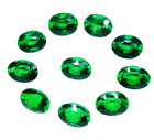 Natural  Tsavorite Garnet 8 Pec Lote 8-12 Ct Oval Cut Shape Green Color Gemstone