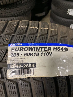 1 NOS 265 60 18 Falken Eurowinter HS449 Older Production Snow Tire Foto 1 de 4