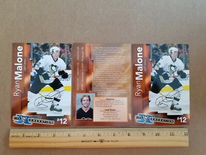 Pittsburgh Penguins NHL #12 Ryan Malone 4" x 5.5" Player Photo Cards, Lot of 3 - Picture 1 of 1